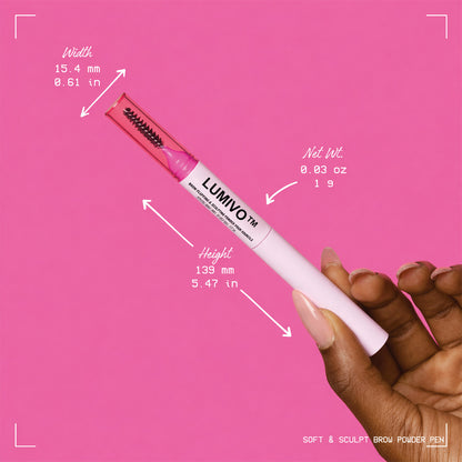 LUMIVO™ Brow Powder Pen, 24H Wear, Cream To Powder Eyebrow, Transfer-Resistant Formula,  Professional Makeup💄