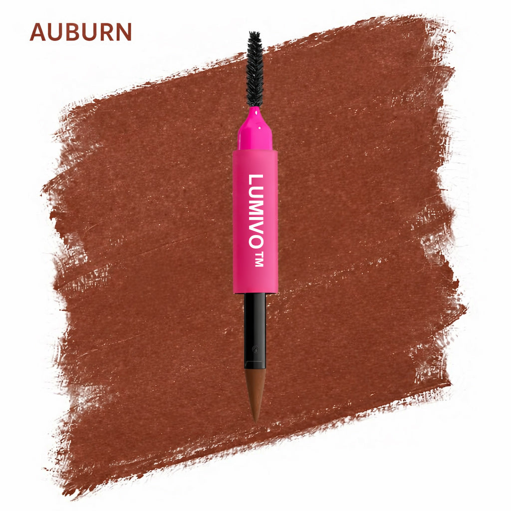 LUMIVO™ Brow Powder Pen, 24H Wear, Cream To Powder Eyebrow, Transfer-Resistant Formula,  Professional Makeup💄