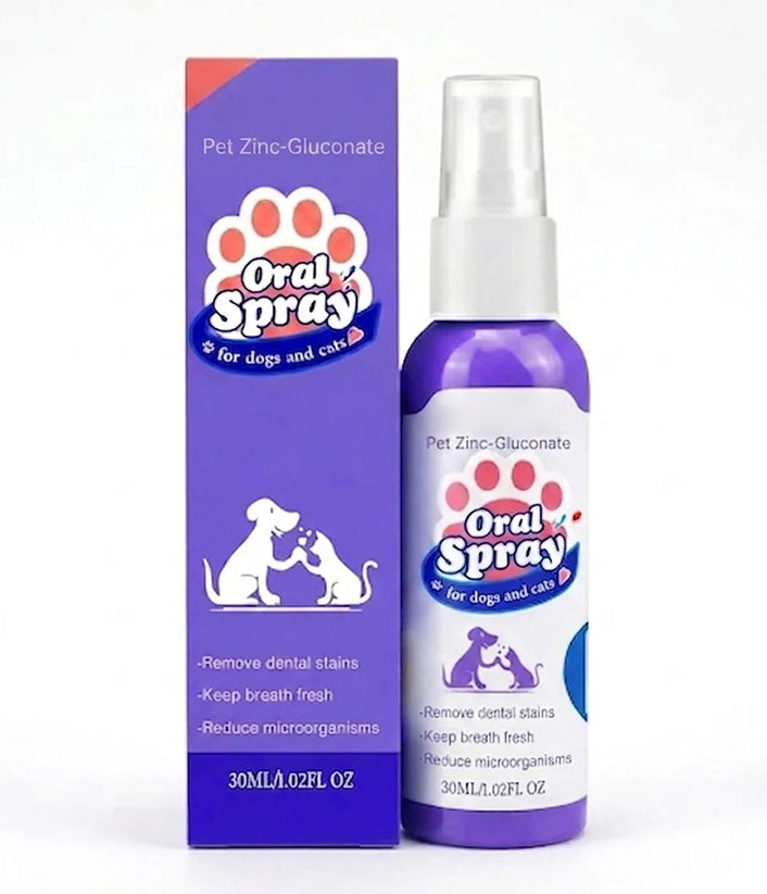 Advanced Pet Oral Spray | Fresh Breath, Plaque Biofilm & Gum Care — No Brushing