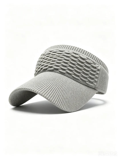 Unisex UV Sun Visor Hat, Quick-Dry Wide Brim Sports Cap for Golf, Tennis, Beach & Running