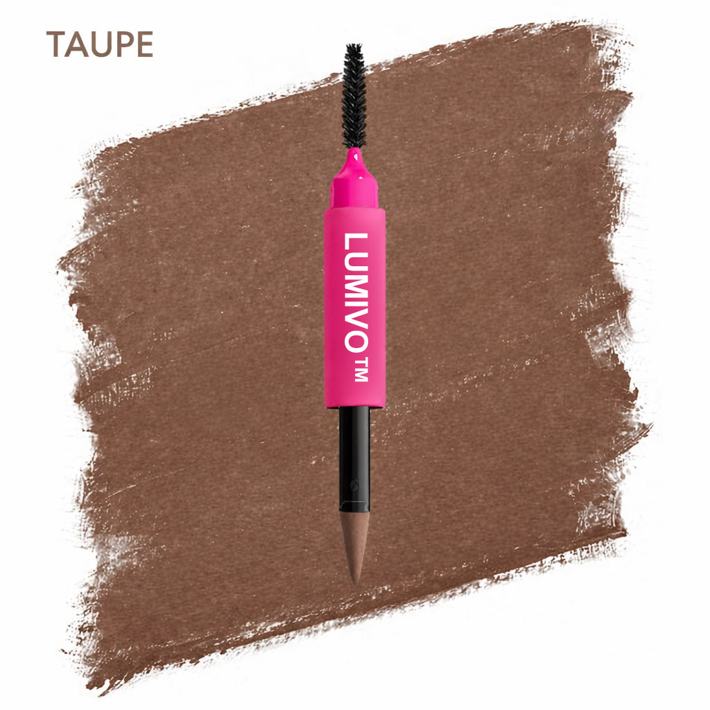 LUMIVO™ Brow Powder Pen, 24H Wear, Cream To Powder Eyebrow, Transfer-Resistant Formula,  Professional Makeup💄