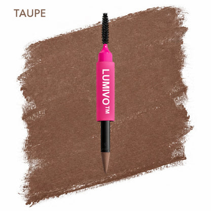 LUMIVO™ Brow Powder Pen, 24H Wear, Cream To Powder Eyebrow, Transfer-Resistant Formula,  Professional Makeup💄