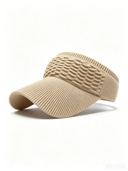 Unisex UV Sun Visor Hat, Quick-Dry Wide Brim Sports Cap for Golf, Tennis, Beach & Running