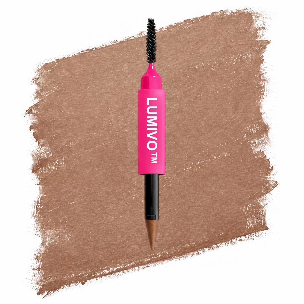 LUMIVO™ Brow Powder Pen, 24H Wear, Cream To Powder Eyebrow, Transfer-Resistant Formula,  Professional Makeup💄