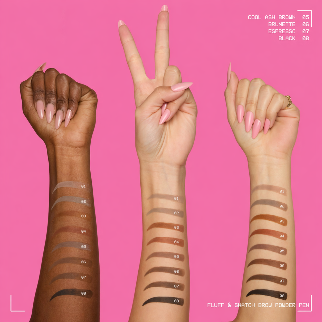 LUMIVO™ Brow Powder Pen, 24H Wear, Cream To Powder Eyebrow, Transfer-Resistant Formula,  Professional Makeup💄